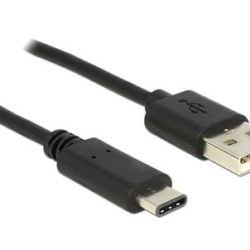 CABLE DELOCK USB TIPO C 2.0 A USB A MACHO 1M