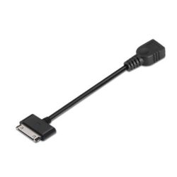 CABLE USB 2.0 OTG PARA SAMSUNG 30P/M-A/H 0.15M NEGRO NANOCABLE