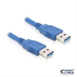 CABLE USB 3.0 A/M-A/M 1M AZUL NANOCABLE