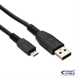 CABLE USB 2.0 A/M-MICRO USB B/M 3.0M NEGRO NANOCABLE