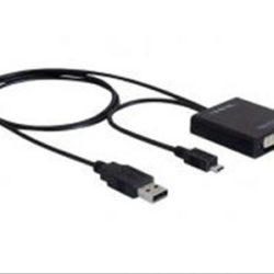 CONVERTIDOR MHL Micro USB +USB-A a DVI 24+1 H