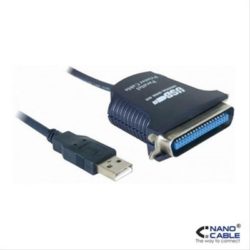 CONVERSOR USB IMPRESORA A PARALELO A/M-CN36(IEEE1284)/M 1.5M NEGRO NANOCABLE