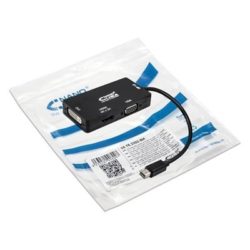 CABLE CONVERSOR MINI DISPLAYPORT A VGA/DVI/HDMI NEGRO 15CM