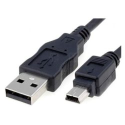 CABLE USB 2.0 A/M-MINI USB B/M 1M NEGRO NANOCABLE