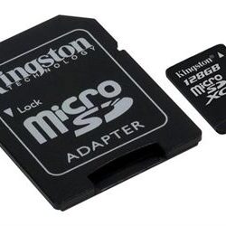 MEMORIA MICRO SD 128GB KINGSTON  XC CL 10 UHS-I+ADAP