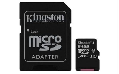 MEMORIA MICRO SD 64GB CLASE 10 SDHC KINGSTON