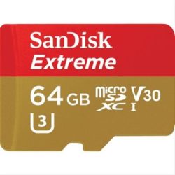 MEMORIA MICRO SD 64GB SD/XC SANDISK EXTREME V30 CLASE 3