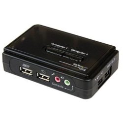 STARTECH 2PORT CABLE KVM WITH VGA USB    AND·