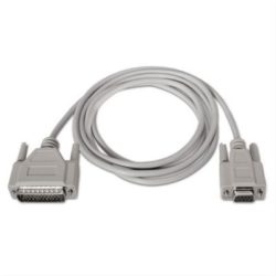 CABLE SERIE NULL MODEM DB9/H-DB25/M 3.0 M