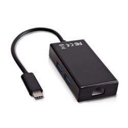 V7 USB-C TO ETHERNET ADAPTER BLACK IN·