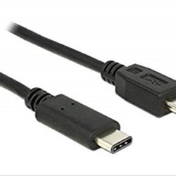 CABLE DELOCK USB TIPO C 2.0 A USB 2.0 MINI-B MACHO 1M