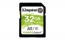 MEMORIA SD 32GB CLASE 10 KINGSTON CANVAS SELECT