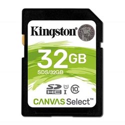 MEMORIA SD 32GB CLASE 10 KINGSTON CANVAS SELECT