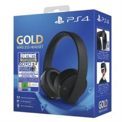 AURICULARES SONY PS4 GOLD WIRELESS BLACK FORNITE VCH (2019)