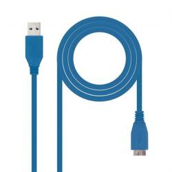 CABLE USB 3.0 A/M-MICRO B/M 1M AZUL NANOCABLE