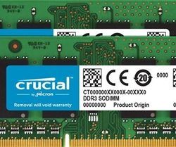CRUCIAL TECHNOLOGY 8GB (4GBX2) DDR3-1066 SOD·
