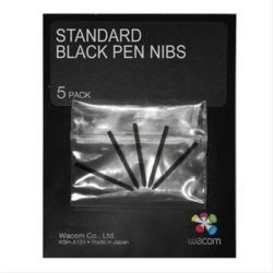 WACOM PEN NIBS BLACK 5 PACK INTUOS 4/5·